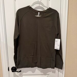 Athleta Momentum Long Sleeve Top Ancient Forest